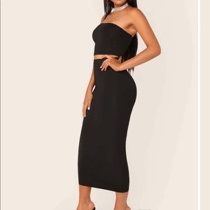 Strapless two piece skirt set Size S